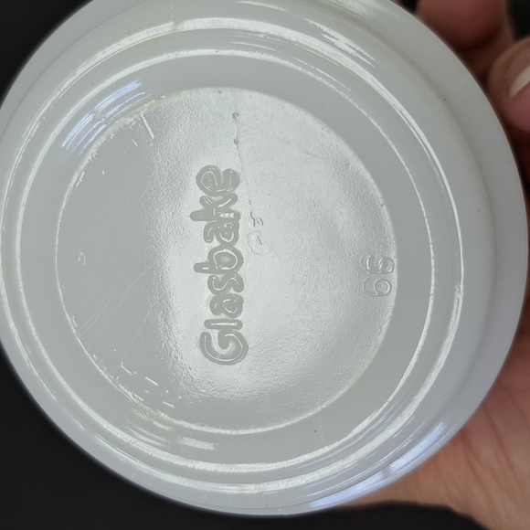 Vintage milk  glass New Brunswick lobster glasbake mug D shaped handle - Picture 7 of 7